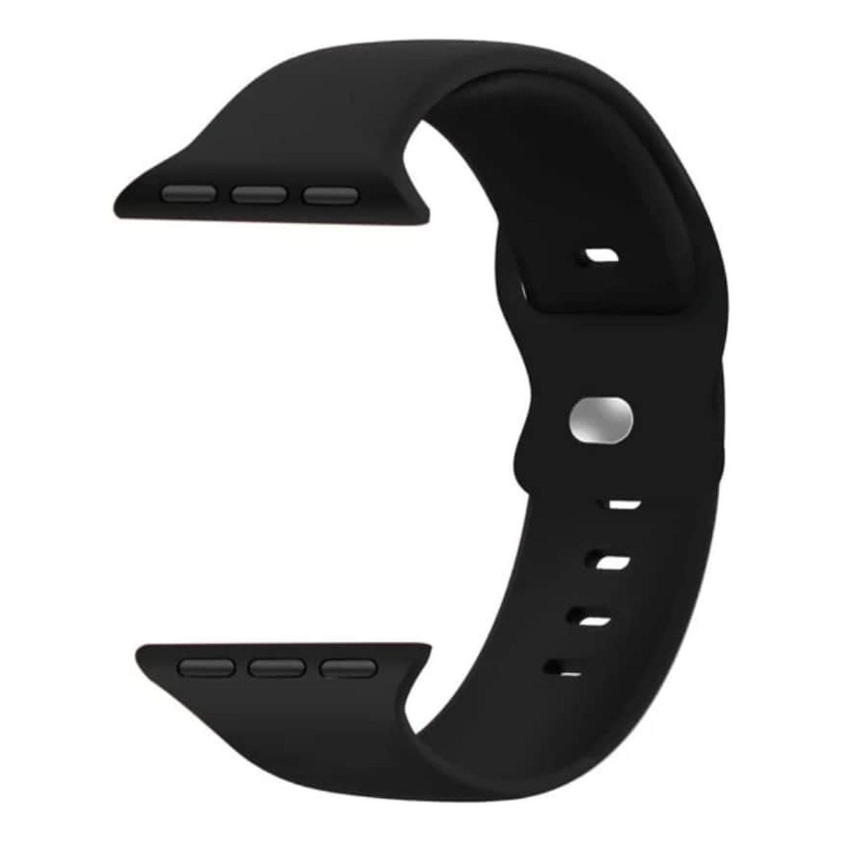 IMPORTCLICK - Correa Apple Watch Silicona Negro ML 42x44x45 MM - Negro