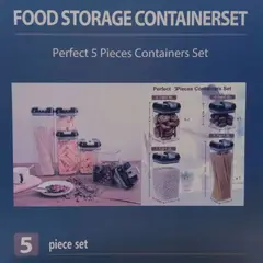 OEM - SET 5 CONTENEDORES PARA AMACENAR ALIMENTOS