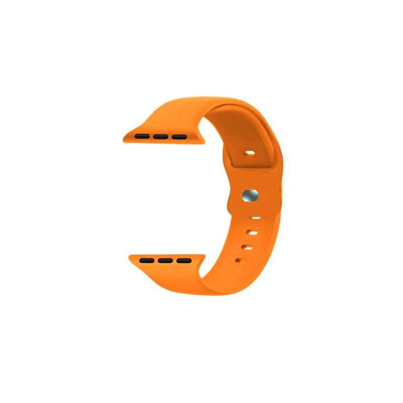 IMPORTCLICK - Correa Apple Watch Silicona Naranjo ML 42x44x45 MM - Naranjo