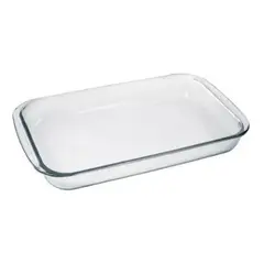 MARINEX - Asadera Rectangular 2.9 Lt con Vidrio Templado