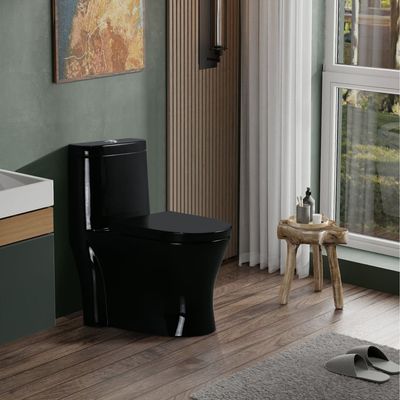 Imagen 2 del producto WC One Piece Negro con Sello Antifuga 30cm 2002