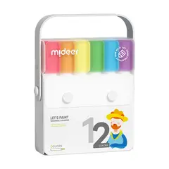 MIDEER - Plumones lavables 12 colores