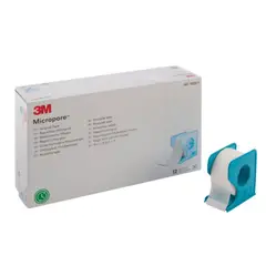 3M - TELA ADHESIVA MICROPORE COLOR BLANCO 2.5 CMS CAJA X 12 UDS