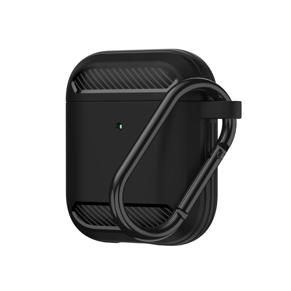 GENERICO - Carcasa Funda Silicona Rigida Wiwu Para AirPods 1-2 Negro