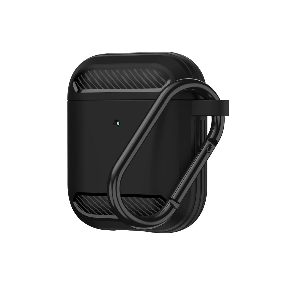 GENERICO - Carcasa Funda Silicona Rigida Wiwu Para AirPods 1-2 Negro