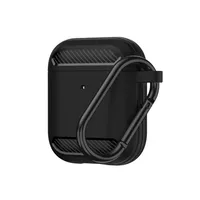 Carcasa Funda Silicona Rigida Wiwu Para AirPods 1-2 Negro