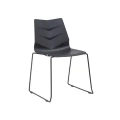 SUR DISEÑO - Silla Hoja Negra Base Negra