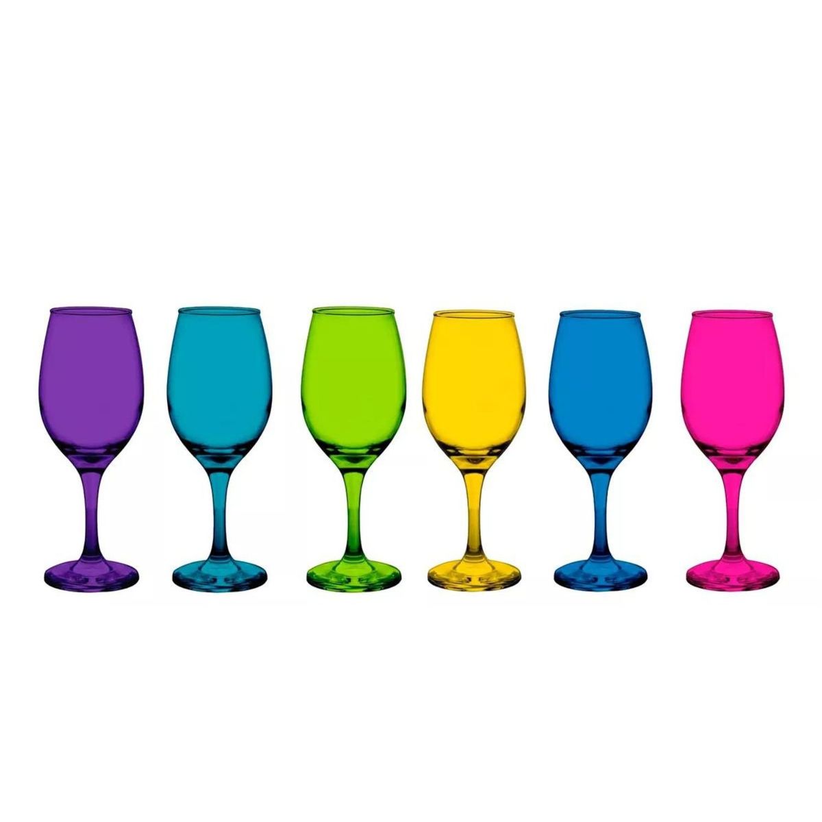 GENERICO - Set 6 Copas Cristal Vinotinto Rioja Full Color 386ml