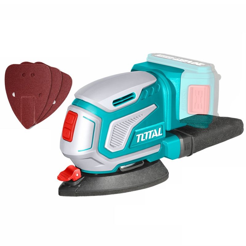 TOTAL TOOLS - Lijadora Orbital De Palma Inalámbrica 20v Total Tdsli2051