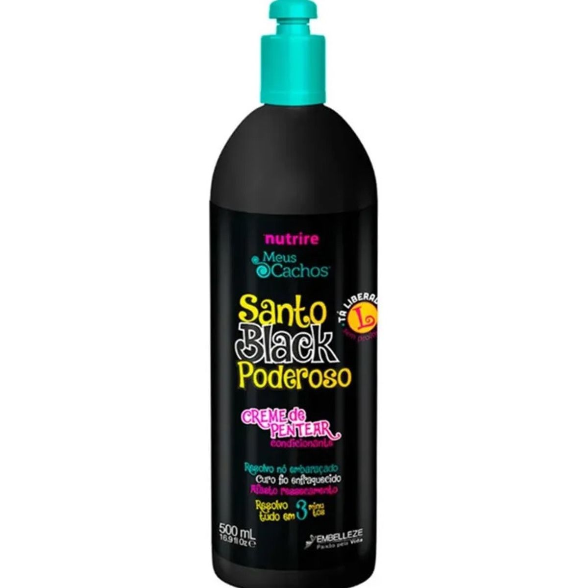 NOVEX - Crema De Peinar Meus Cachos Santo Black Novex 500ml