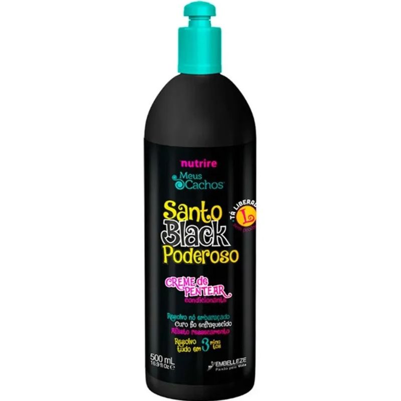 NOVEX - Crema De Peinar Meus Cachos Santo Black Novex 500ml