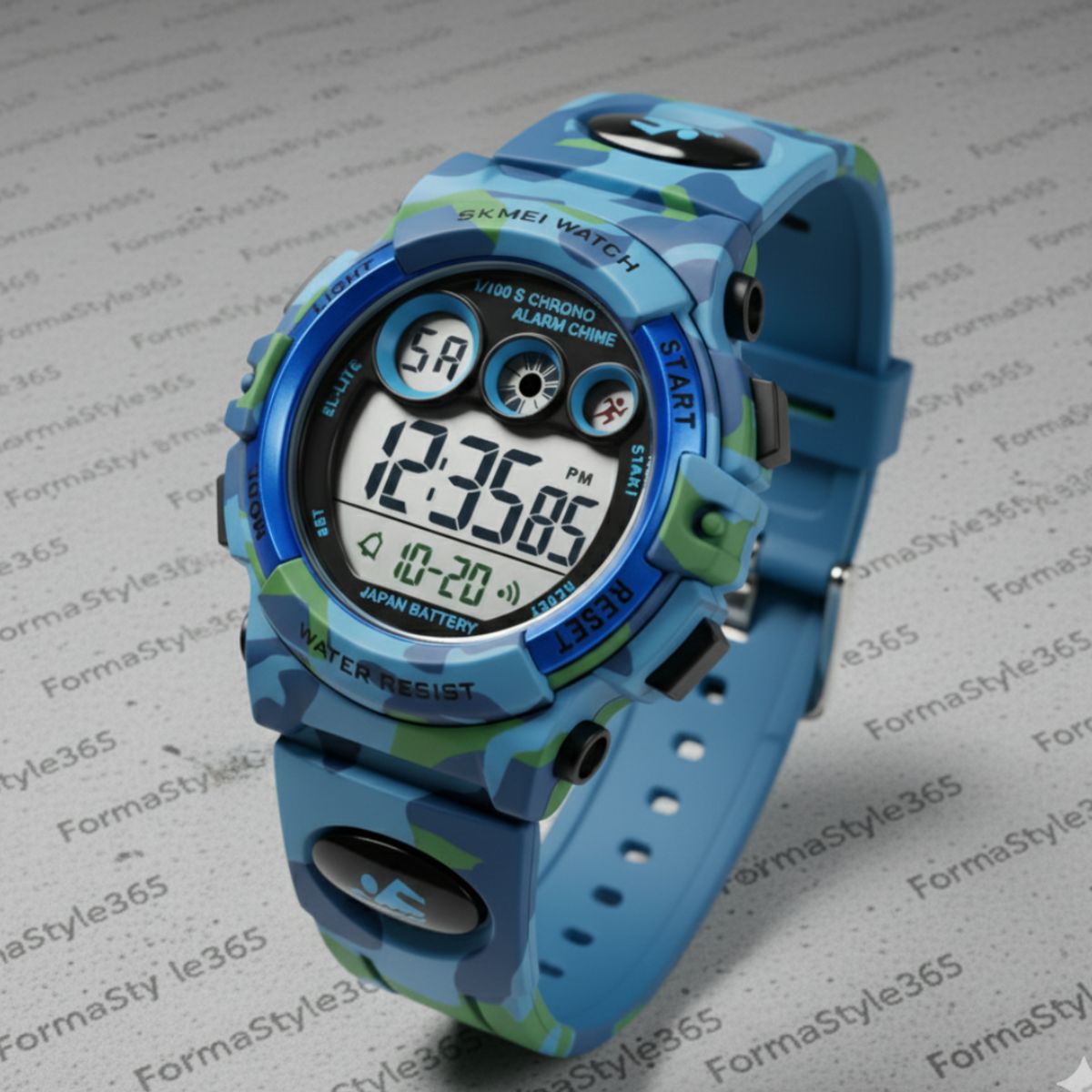 SKMEI - Reloj Niños Sumergible Skmei Luz Alarma Cronometro