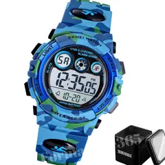 SKMEI - Reloj Niños Sumergible Luz Alarma Cronometro