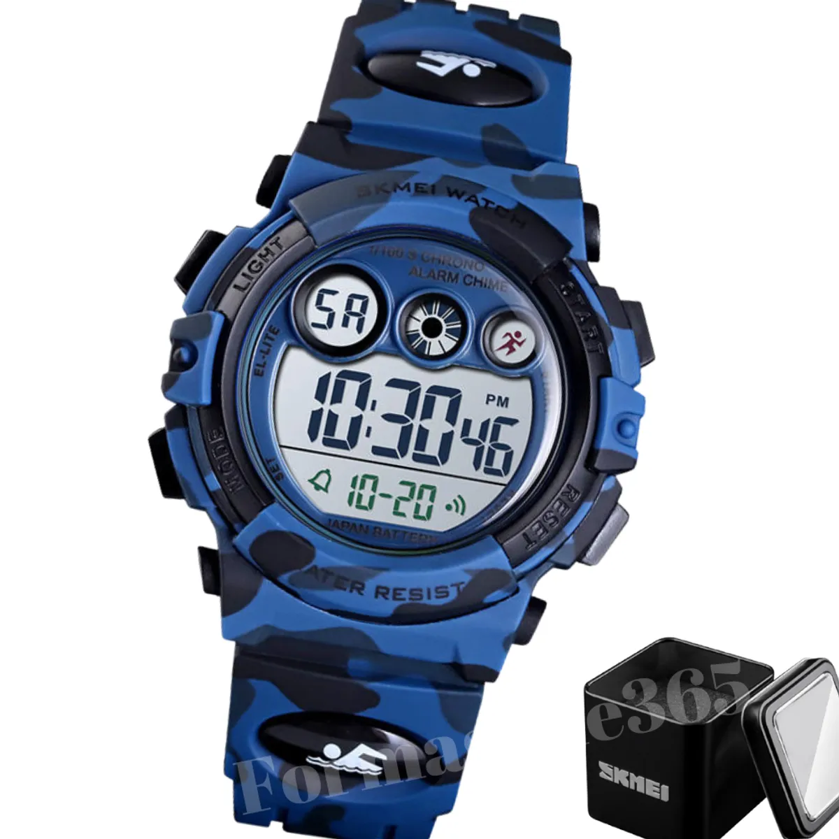 SKMEI - Reloj Niños Sumergible SKMEI Luz Alarma Cronometro