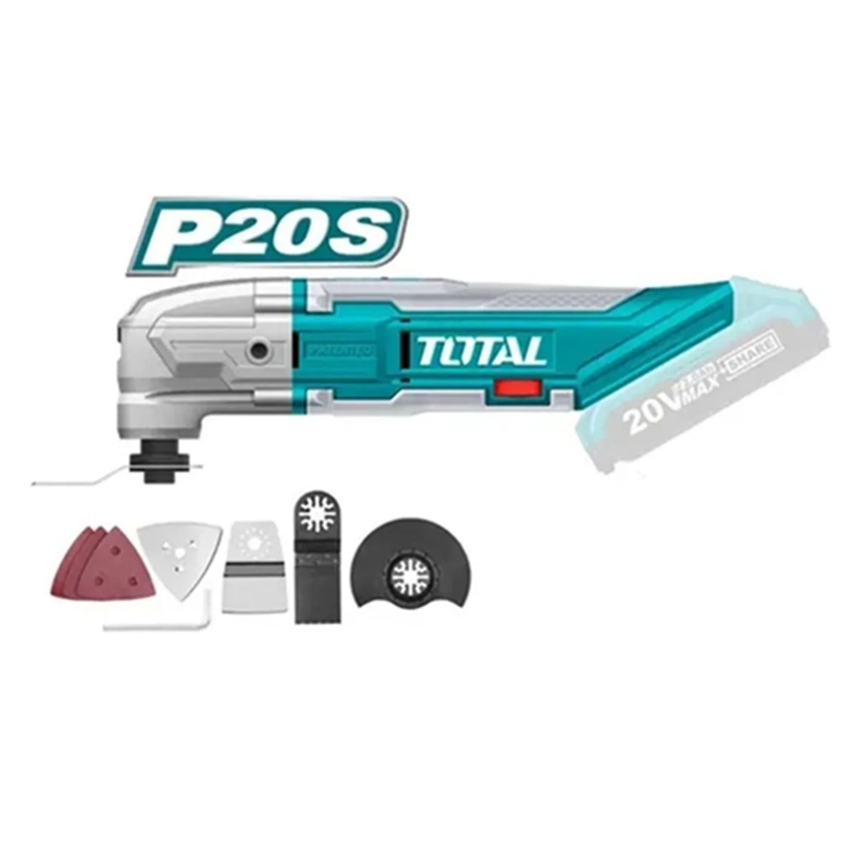 TOTAL TOOLS - Multi Herramienta Oscilante Multiuso 20v Total Tmli2001