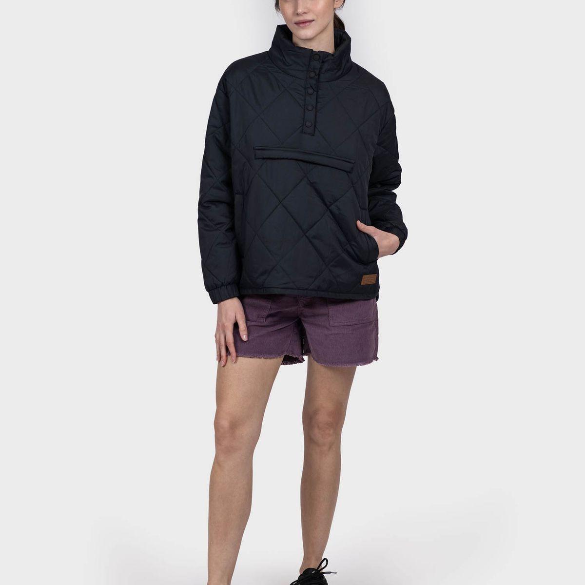 GNOMO - Chaqueta Pullover Eco Carlak Mujer Black Gnomo