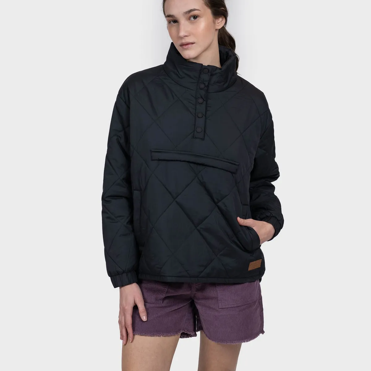 GNOMO - Chaqueta Pullover Eco Carlak Mujer Black Gnomo