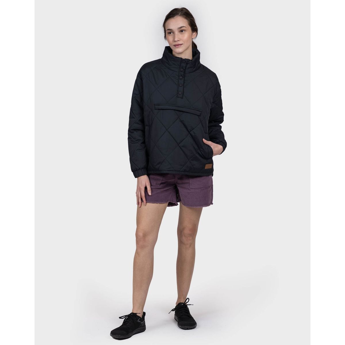 GNOMO - Chaqueta Pullover Eco Carlak Mujer Black Gnomo