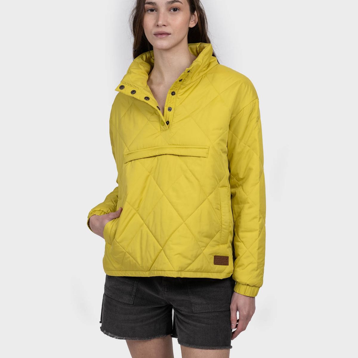 GNOMO - Chaqueta Pullover Eco Carlak Mujer Yellow Gnomo