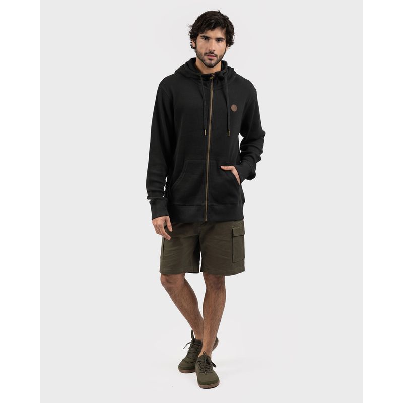 GNOMO - Poleron Hoodie Eco Paolok Hombre Black Gnomo