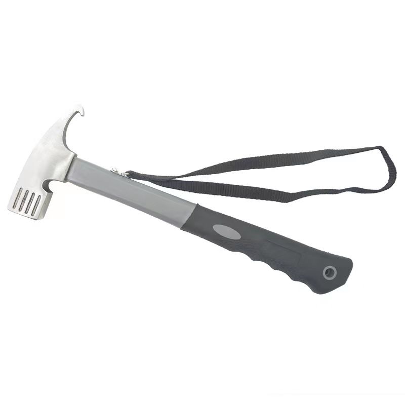 GENERICO - Martillo de camping con removedor de estacas gris