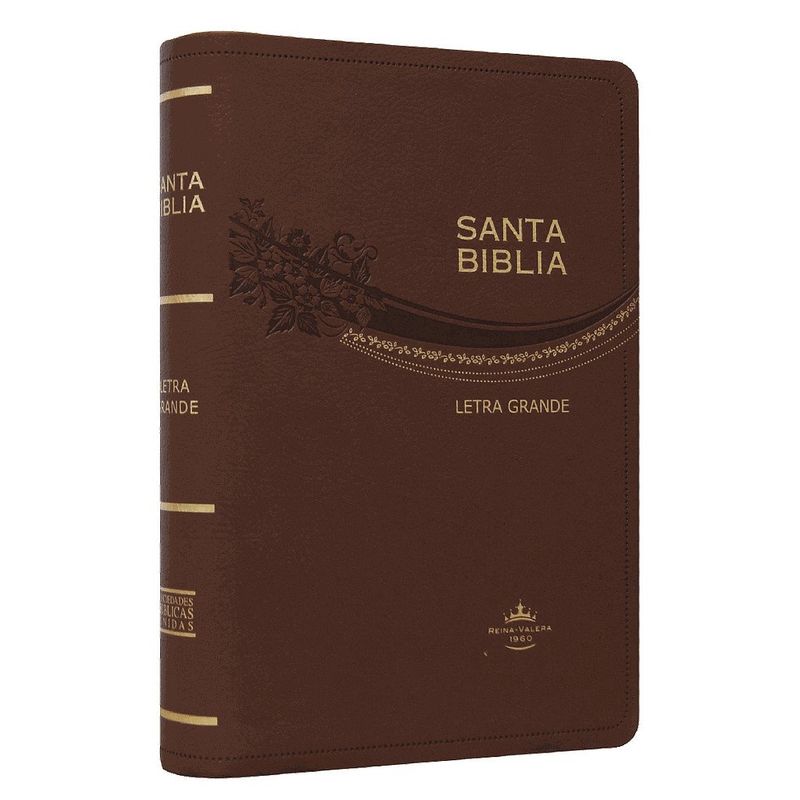 SOCIEDADES BIBLICAS UNIDAS - Biblia Reina Valera 1960 Letra Grande Concordancia simil piel café