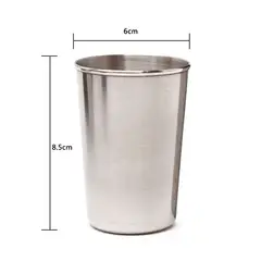 GENERICO - Set de 4 vasos de aluminio