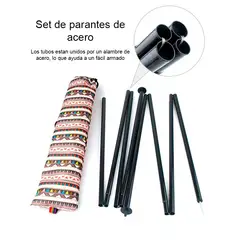 GENERICO - Set de parantes de acero para camping