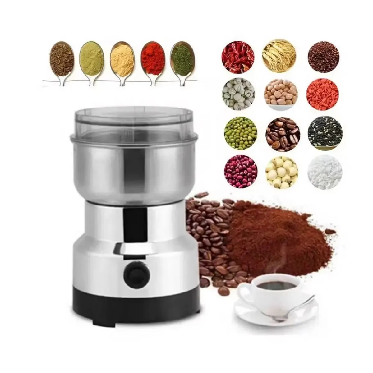 GENERICO - Moledor Molinillo Eléctrico De Café Granos Y Semillas