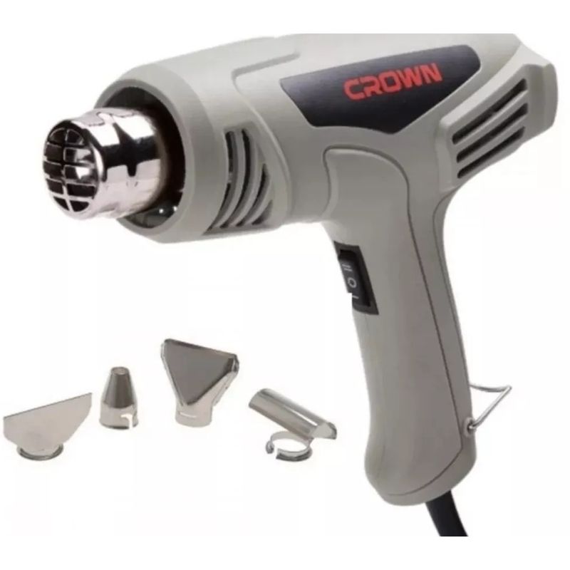 CROWN - Pistola de Calor 1600w Crown con Accesorios
