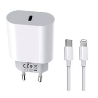Cargador Para iPhone Carga Rapida 20 Watts Con Cable