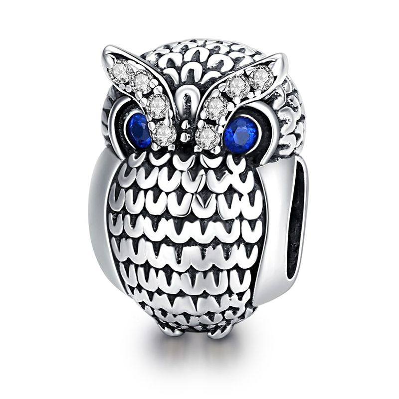 TODOJOYAS - Charm Dije Plata 925 Buho Plateado