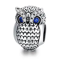 TODOJOYAS - Charm Dije Plata 925 Buho Plateado