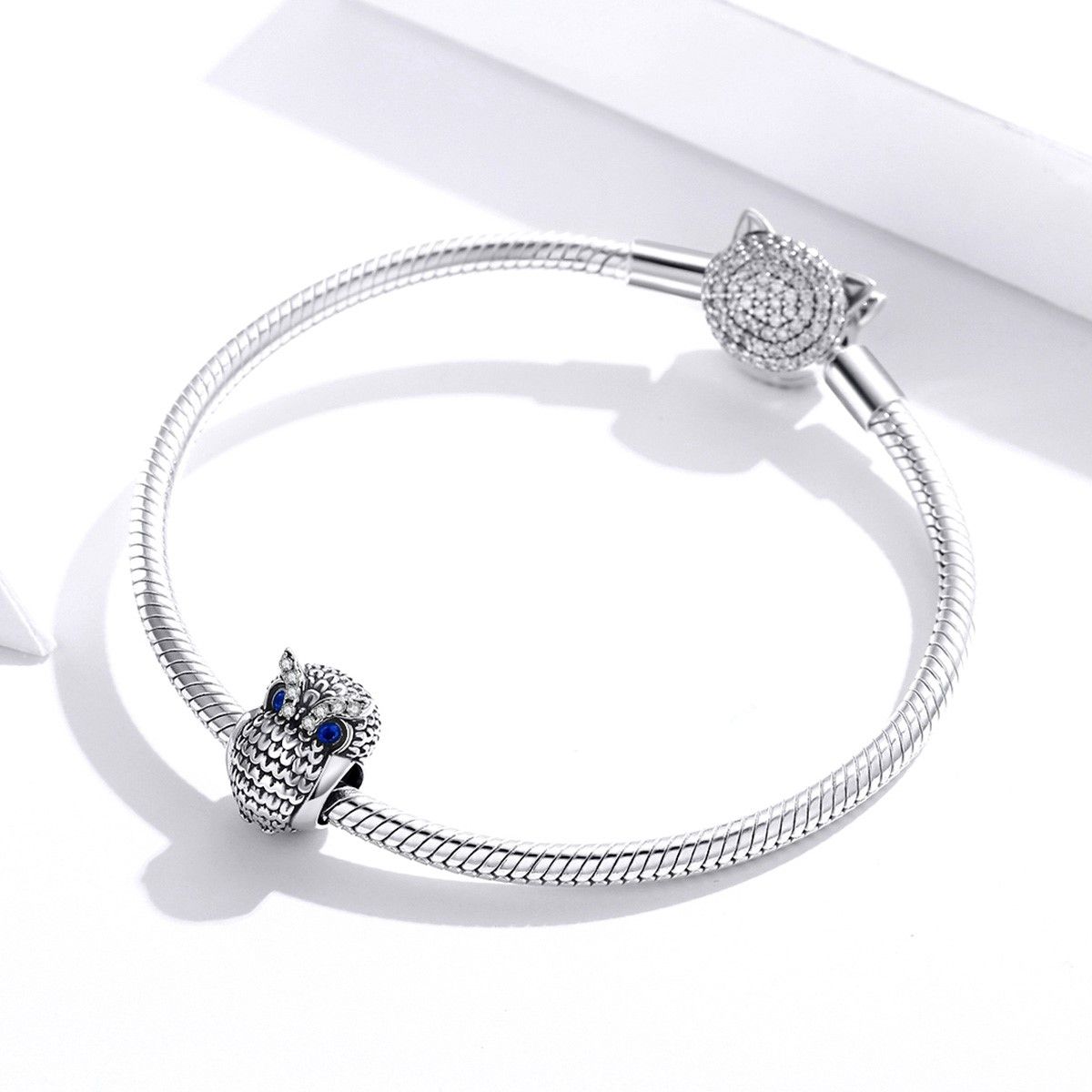 TODOJOYAS - Charm Dije Plata 925 Buho Plateado