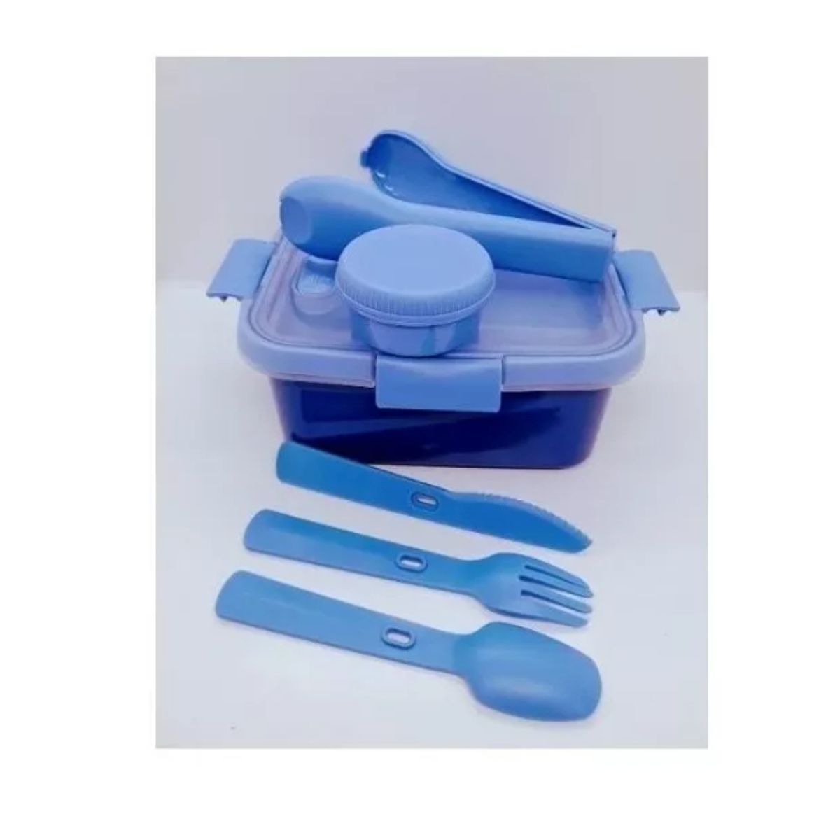 GENERICO - Bowl Contenedor De Comida Rich Cook Con Tres Cubiertos