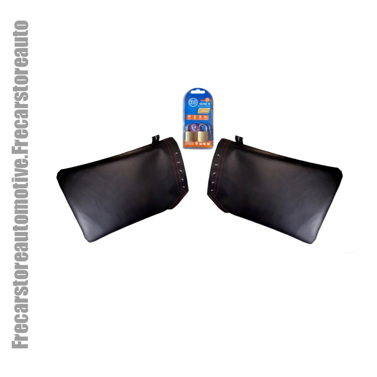 GENERICO - Funda antirrobo espejos retrovisores malla acero Large 46x32