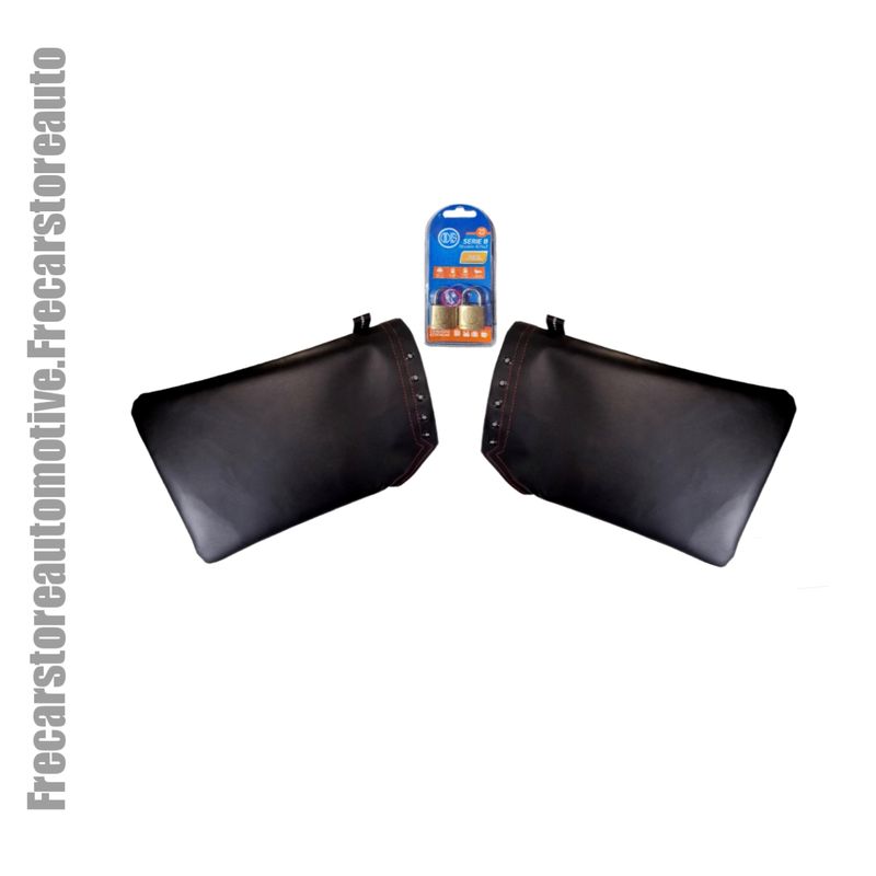 GENERICO - Funda antirrobo espejos retrovisores malla acero Large 46x32
