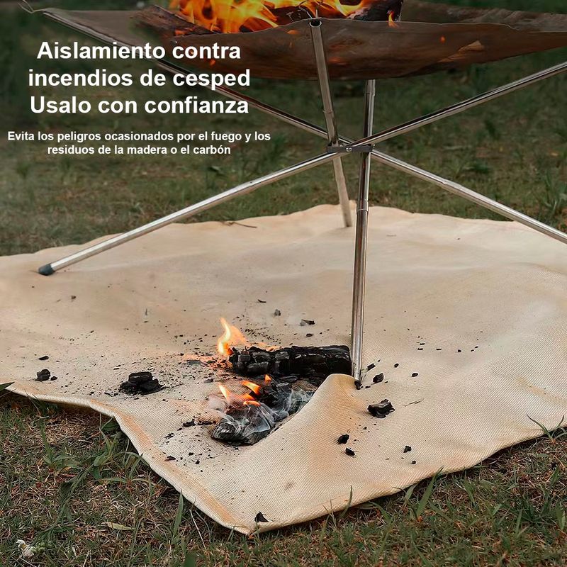 GENERICO - Alfombra ignifuga para fogata