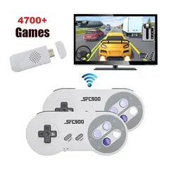 CORRERREY - 2.4G consola de juegos inalámbricos incorporada 5000 juegos