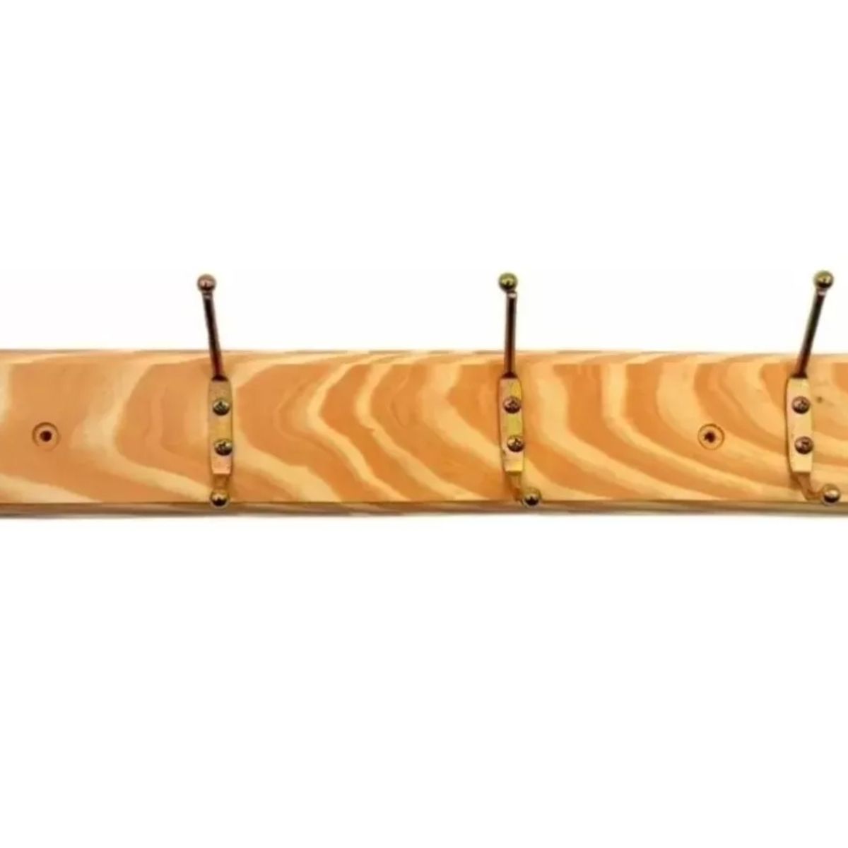 GENERICO - Perchero Madera Pared Colgador 4 Ganchos