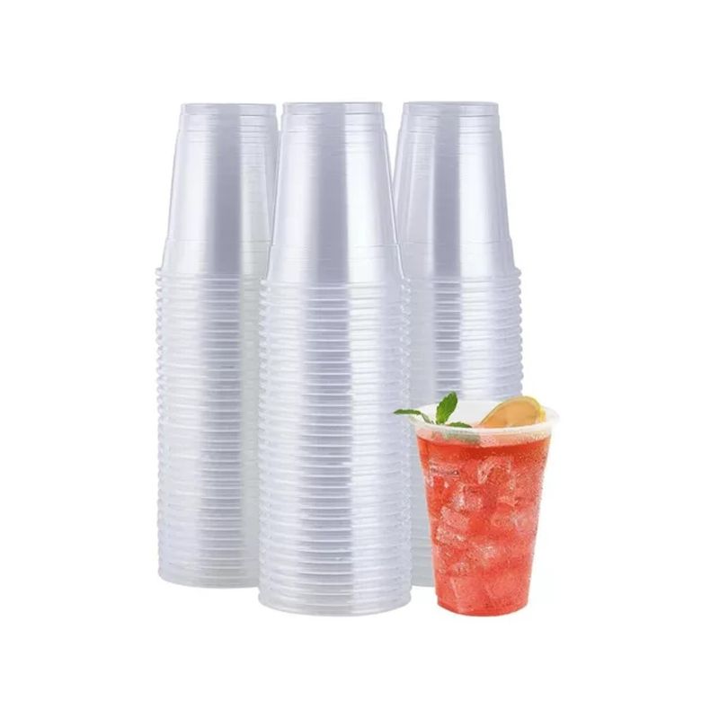 GENERICO - Vaso Plástico Transparente 500 Ml X 50 Unidades