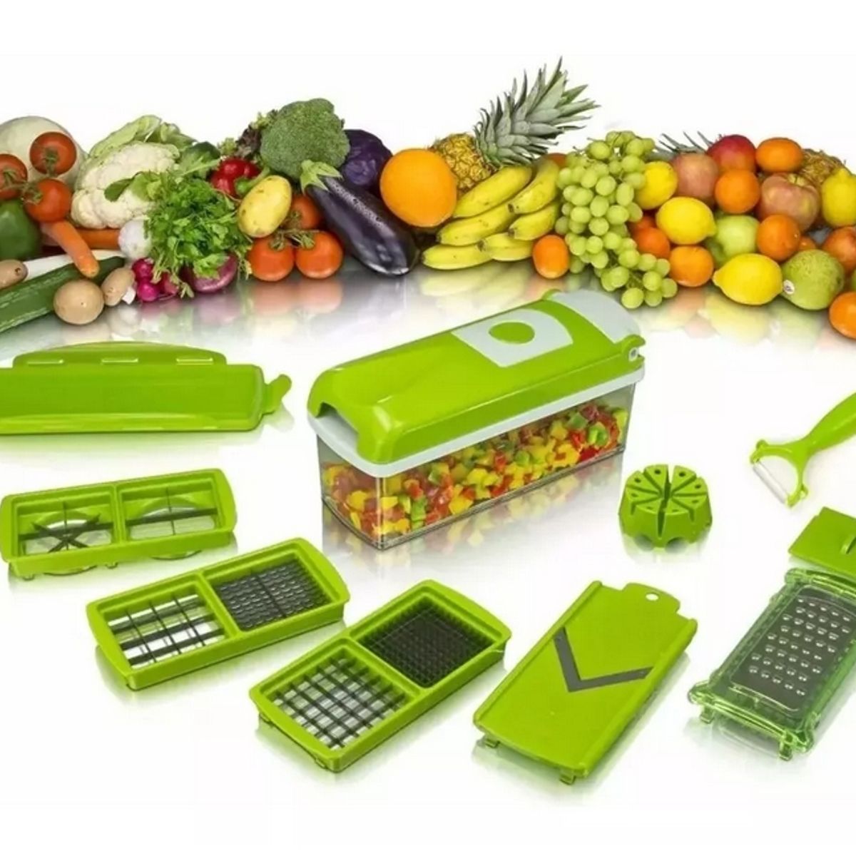 GENERICO - Picador Rallador Cortador Multiuso Para Verduras Frutas