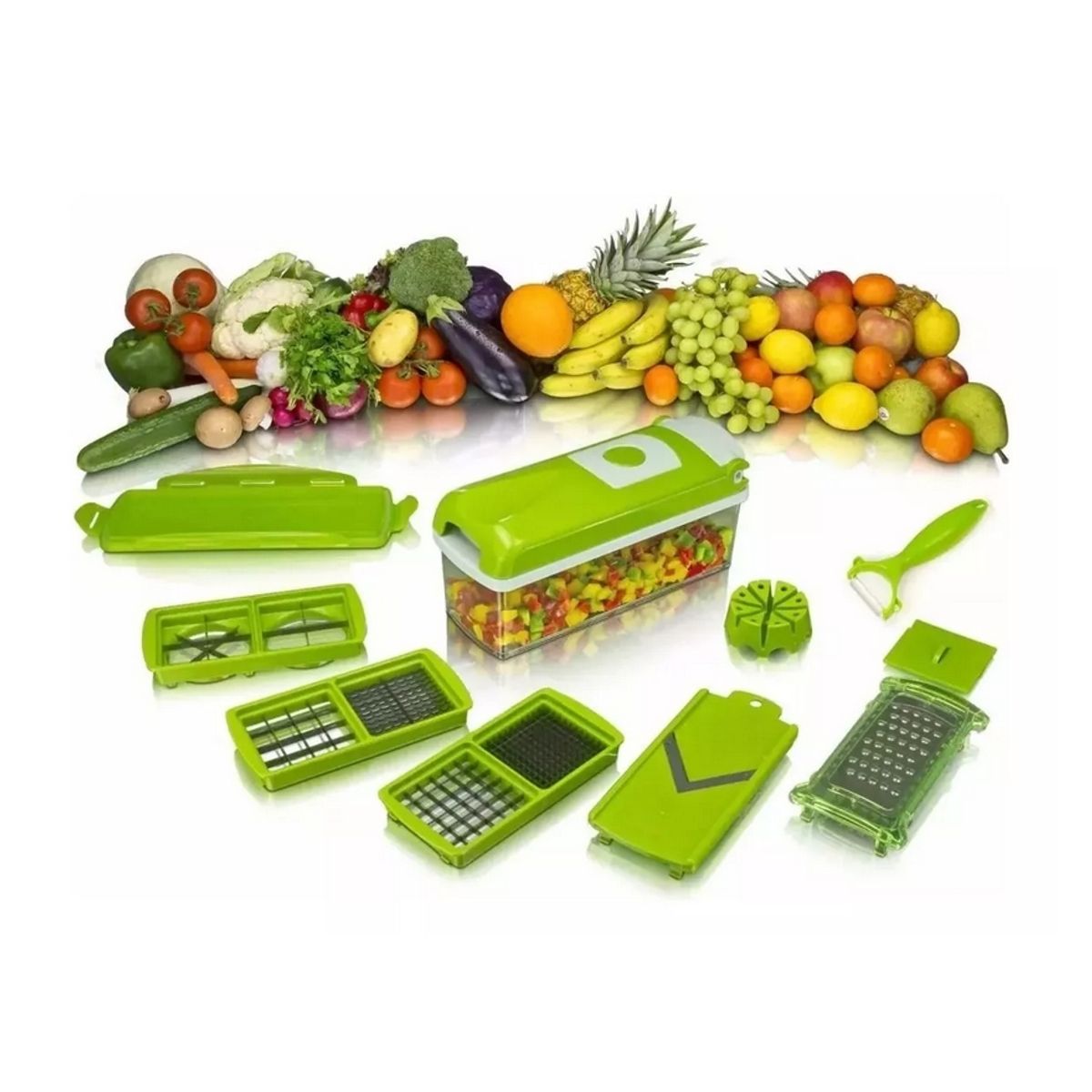 GENERICO - Picador Rallador Cortador Multiuso Para Verduras Frutas