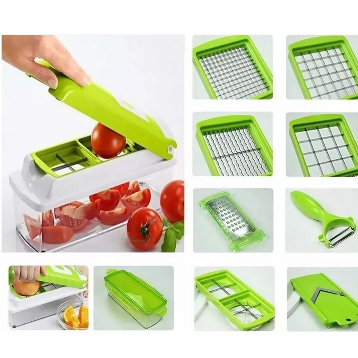 GENERICO - Picador Rallador Cortador Multiuso Para Verduras Frutas