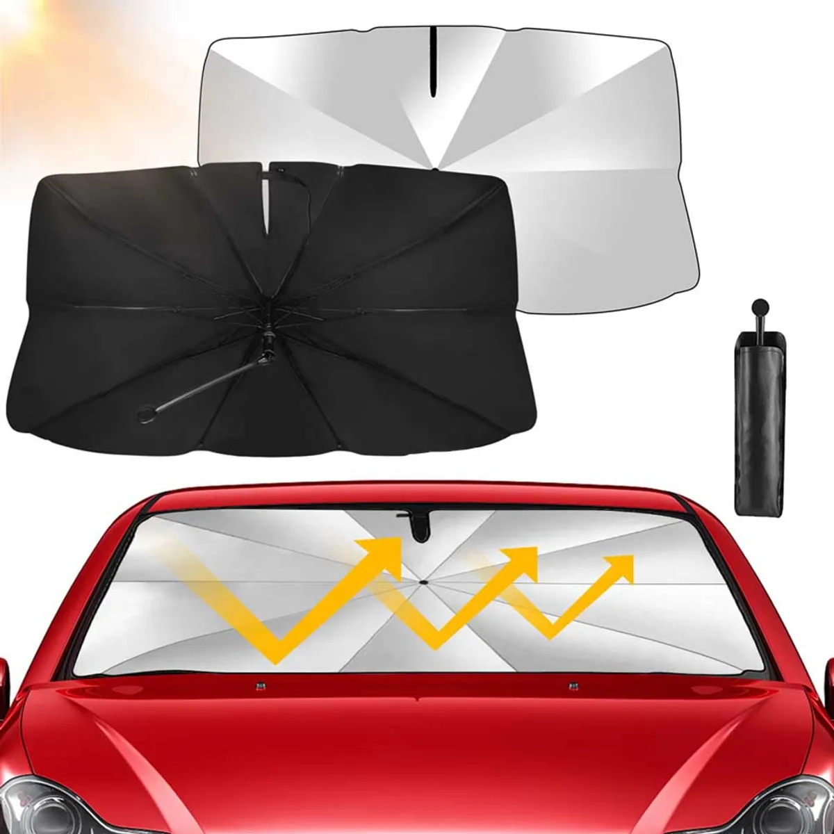 EVERSO - Tapasol Parabrisas Cubre Sol Parasol Cortinas Auto