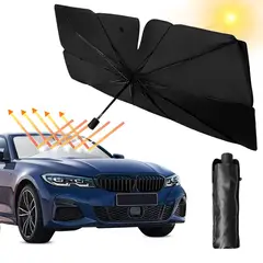 EVERSO - Quitasol Parasol Parabrisas Sombrilla Protector Solar Auto