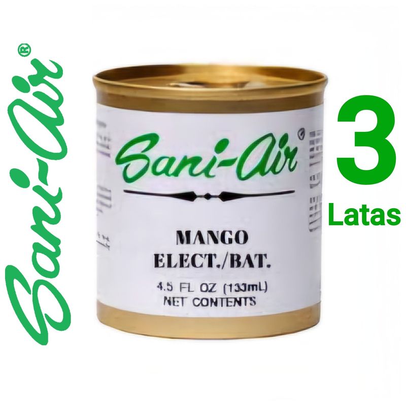 GENERICO - SANI AIR 3 LATAS AROMATICAS MANGO