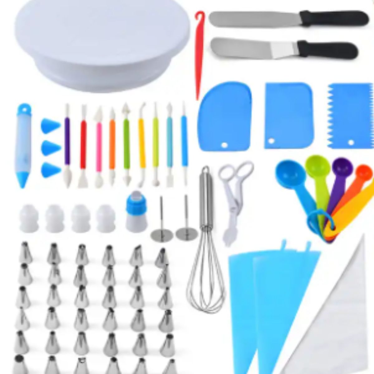 OEM - KIT 66 PIEZAS DE REPOSTERIA DECORACION DE TORTA