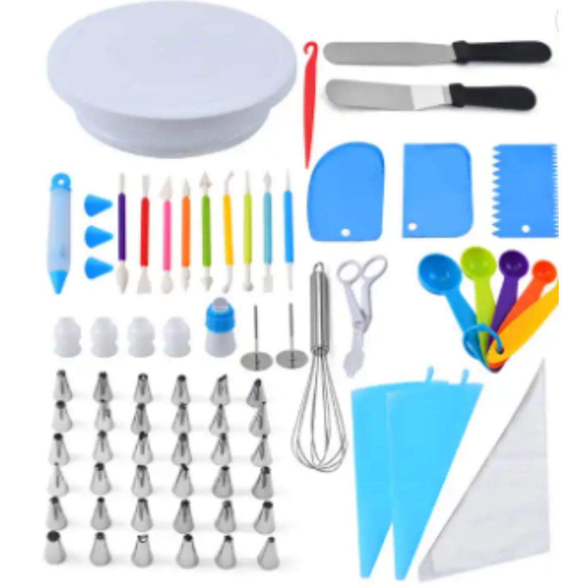 OEM - KIT 66 PIEZAS DE REPOSTERIA DECORACION DE TORTA