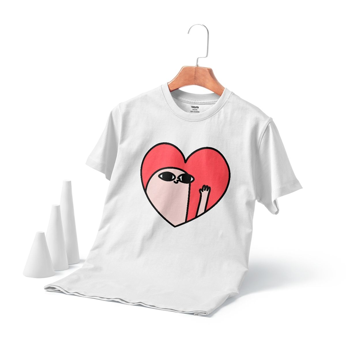 GENERICO - Polera Hola Corazon Hi Meme Blanco - Blanco